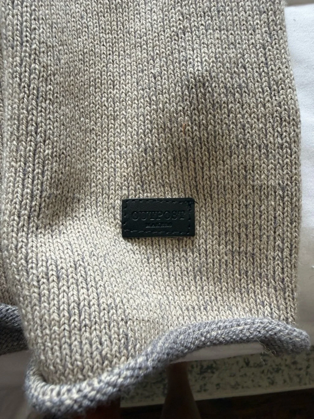 Men’s Outpost Makers Plated Quarter Zip Sweater size M